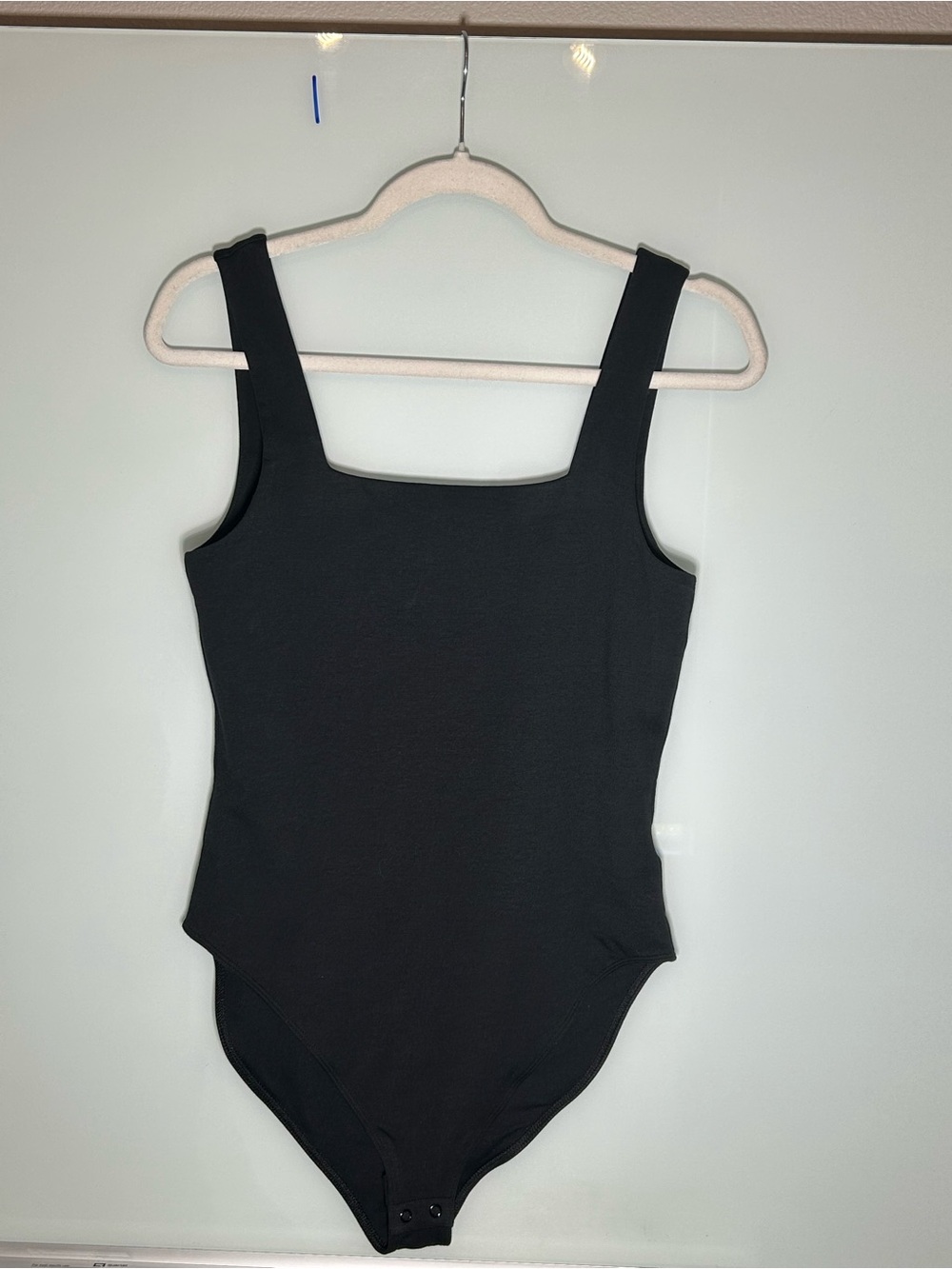 Old Navy Black Square Neck Bodysuit
